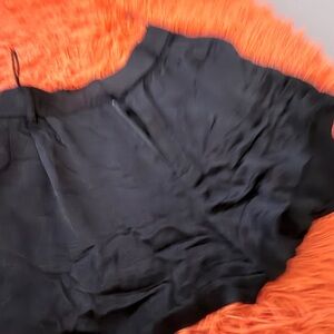ZARA Black Silk Shorts | Size S